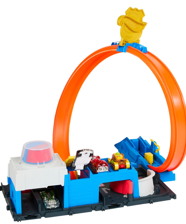 HOT WHEELS CITY Netflix Let's Race policijos nuovados trasa „Super kilpa“