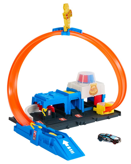 HOT WHEELS CITY Netflix Let's Race policijos nuovados trasa „Super kilpa“