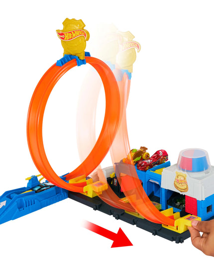 HOT WHEELS CITY Netflix Let's Race policijos nuovados trasa „Super kilpa“