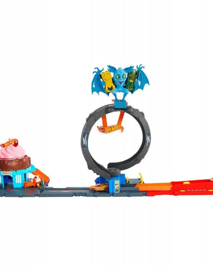 „Hot Wheels City Bat Loop Attack“ trasa su šikšnosparnio kilpa ir automobiliuku