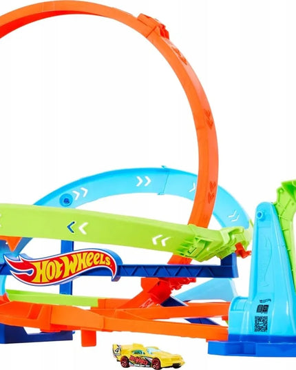 Hot Wheels „Let’s Race“ trasos rinkinys „Zakręcone tornado“ su 1 automobiliu, HTK16