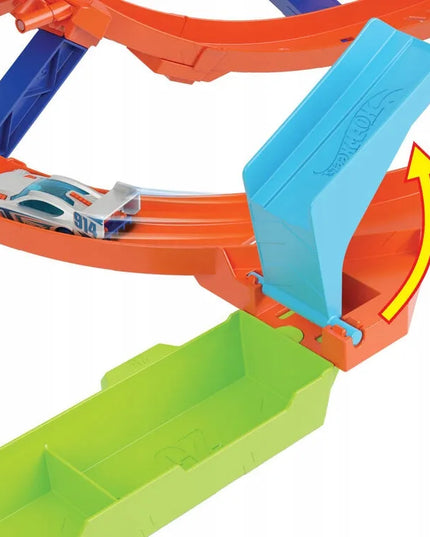 Hot Wheels „Let’s Race“ trasos rinkinys „Zakręcone tornado“ su 1 automobiliu, HTK16