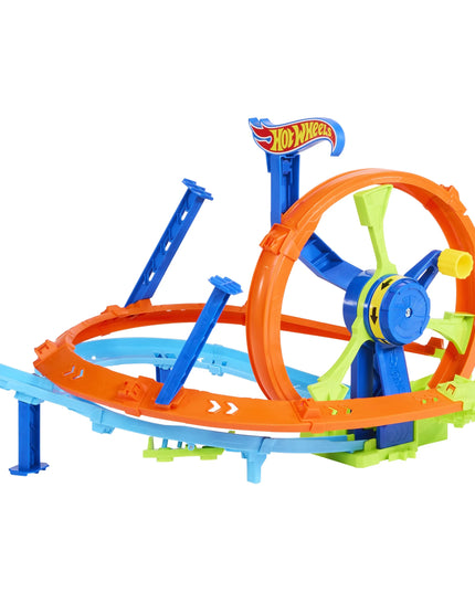 „Hot Wheels Stunt Tracks“ lenktynių trasa „Wyścigowa Turbo Pętla“ su automobiliuku