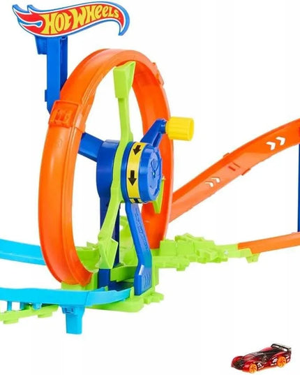 „Hot Wheels Stunt Tracks“ lenktynių trasa „Wyścigowa Turbo Pętla“ su automobiliuku