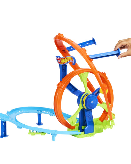 „Hot Wheels Stunt Tracks“ lenktynių trasa „Wyścigowa Turbo Pętla“ su automobiliuku