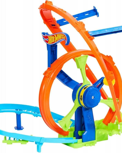 „Hot Wheels Stunt Tracks“ lenktynių trasa „Wyścigowa Turbo Pętla“ su automobiliuku