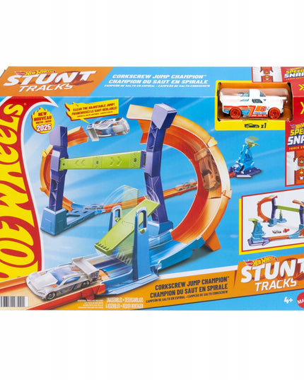 HOT WHEELS automobilio trasa „Mistrzowski skok“ su automobiliuku JFH36