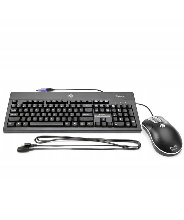 HP Washable VANDENIUI ATSPARUS RINKINYS Klaviatūra + Pelė USB