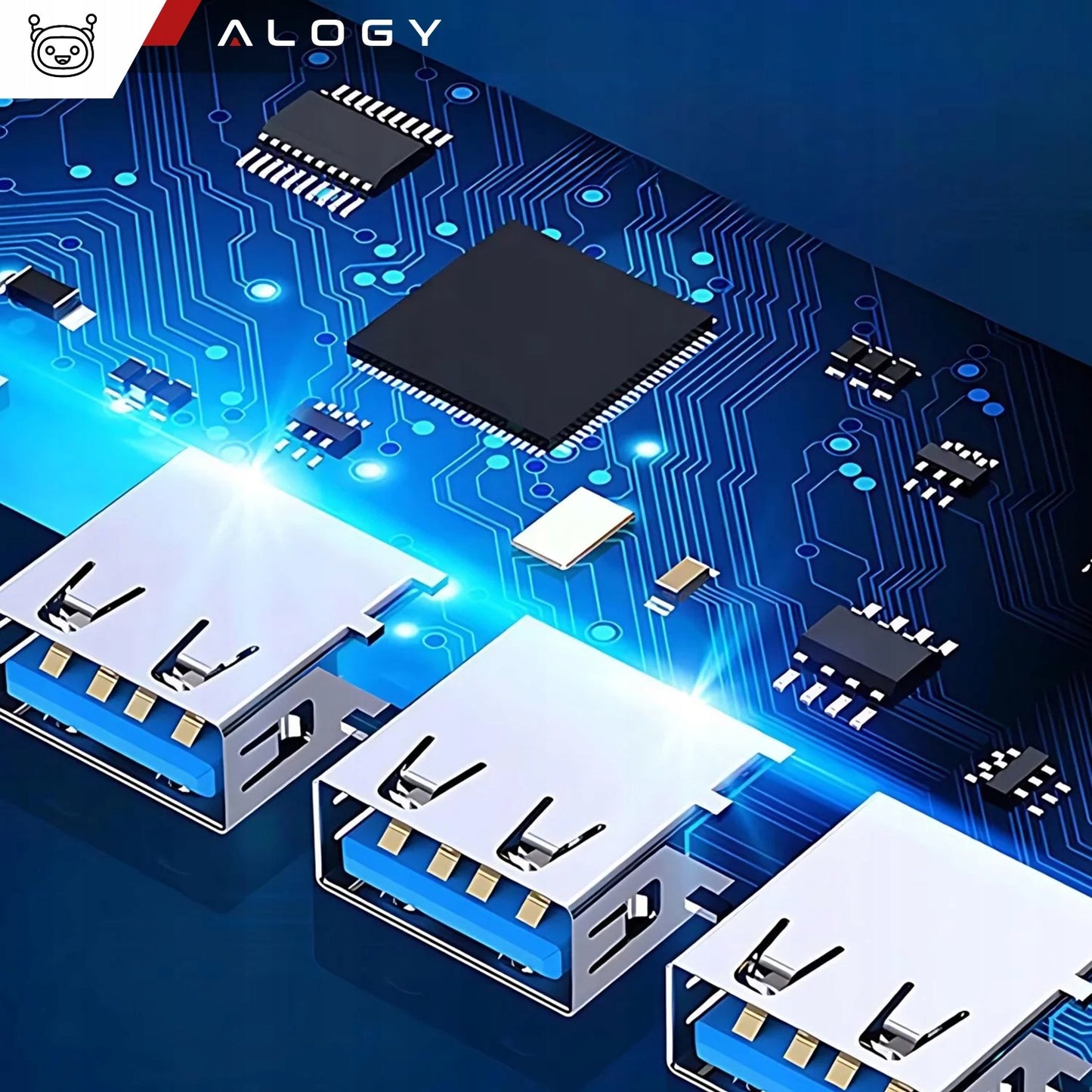 USB centras/šakotuvas USB-A 3.0 - USB-C TYPE-C kompiuteriui