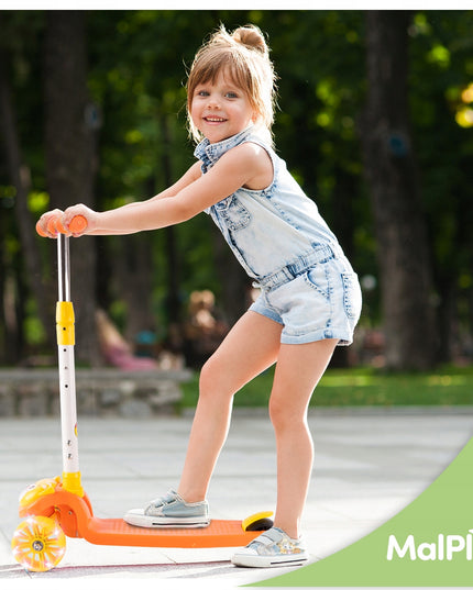 Triratė vaikiška sulankstoma 2in1 paspirtuko ir nešiynės / atramos vaikščioti funkcija su LED ratukais ir reguliavimu