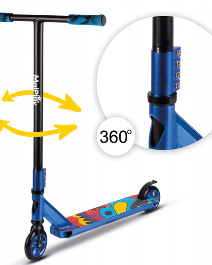 Akrobatinis paspirtukas miestui, triukams, gatvės stiliaus, tvirtas, ABEC-9, iki 100 kg