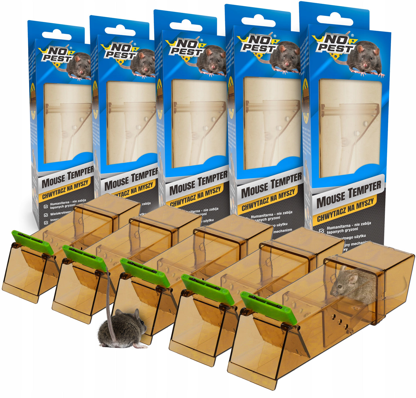 HUMANITARINIS GAUDYTUvas GYVATRAUKIS PELĖKAUTAI GRAUŽIKAMS NO PEST (5 VNT)