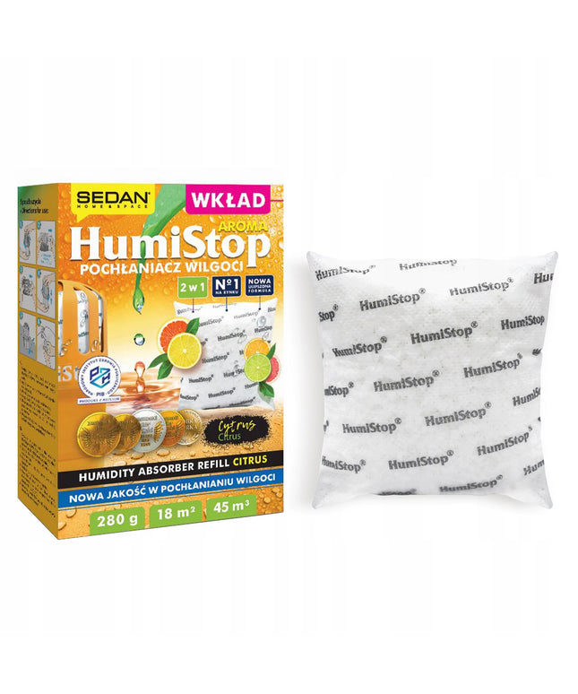 HUMISTOP > DRĖGMĖS SUGĖRIKLIŲ KASETĖ – CITRUSINIŲ VAISIŲ KVAPAS