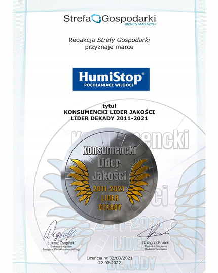 HUMISTOP pakaitinė kasetė drėgmės sugėrikiui, 5 vnt. MIX + kvapni pakabutė