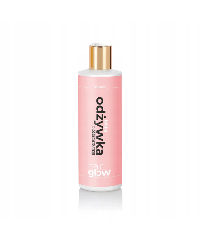 HairGlow lengvas kondicionierius plaukams su ceramidais po keratino tiesinimo ir nanoplastijos