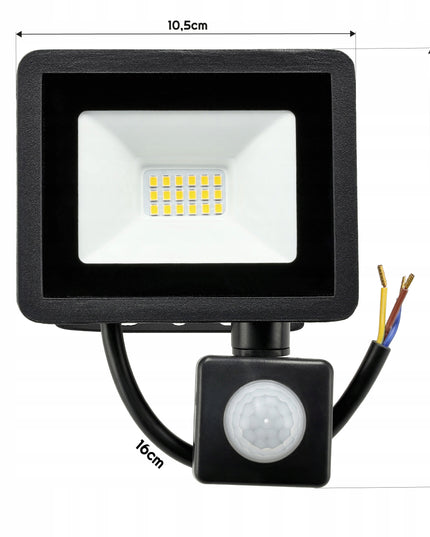 LED Halogenas 20W 1800lm Prožektorius su judesio ir sutemų davikliu IP65