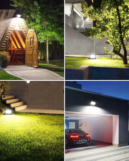 LED halogeninis prožektorius 50W IP65, galingas lauko šviestuvas garažui