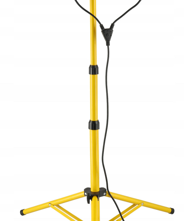 Halogeninis LED statybinis stovas prožektorius 2x100W + kabelių rinkinys