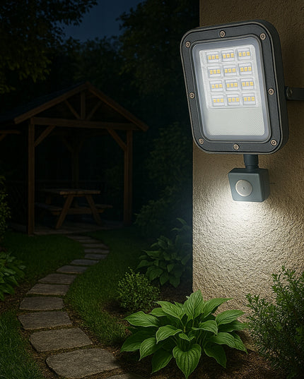 LED Prožektorius su judesio davikliu 30W 2700lm Premium Jutiklis