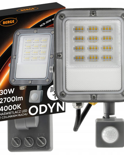 LED Prožektorius su judesio davikliu 30W 2700lm Premium Jutiklis