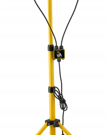 LED prožektorius 100W 2x50W statyvas statyboms darbo su 2m kabeliu