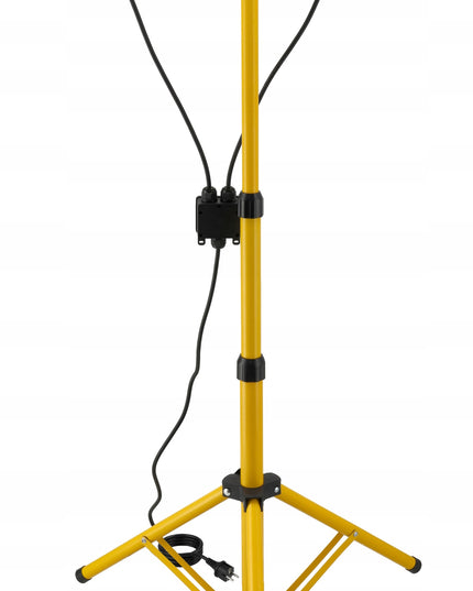 LED prožektorius 100W 2x50W statyvas statyboms darbo su 2m kabeliu