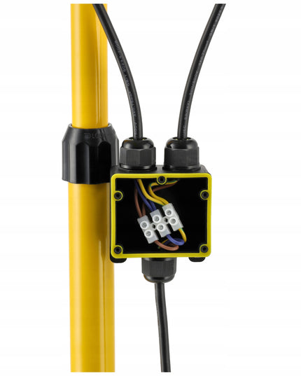 LED prožektorius 100W 2x50W statyvas statyboms darbo su 2m kabeliu