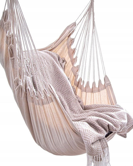 Hamakas BRAZYLIJSKI kabantis supamas sūpynės sodo kėdė