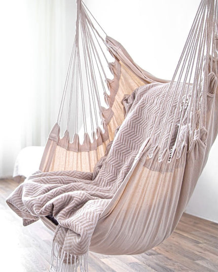 Hamakas BRAZYLIJSKI kabantis supamas sūpynės sodo kėdė