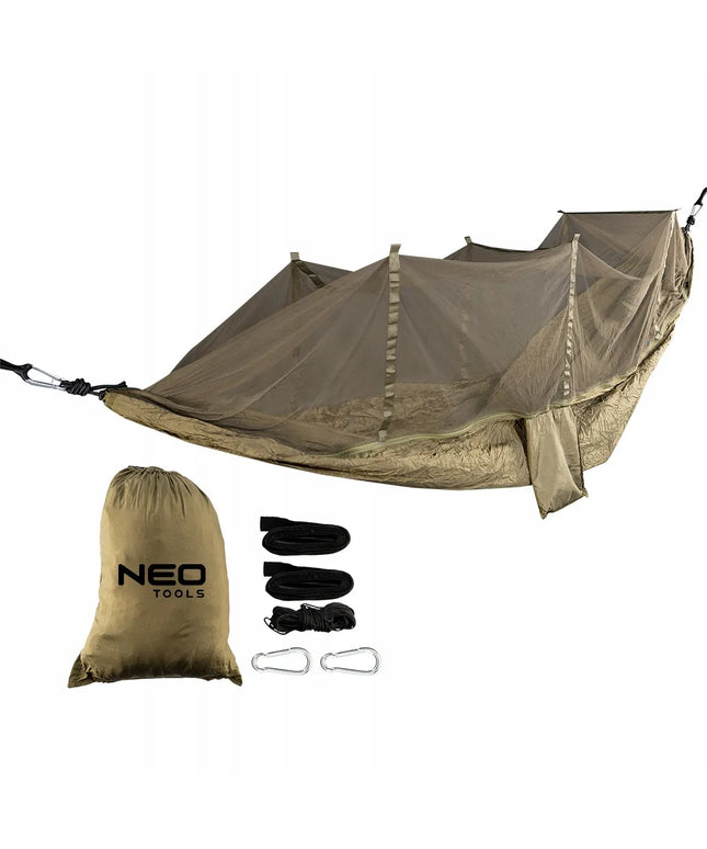 Hamakas be strypo Neo Tools žalias 200 kg 330 x 140