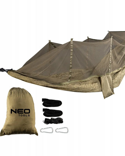 Hamakas be strypo Neo Tools žalias 200 kg 330 x 140