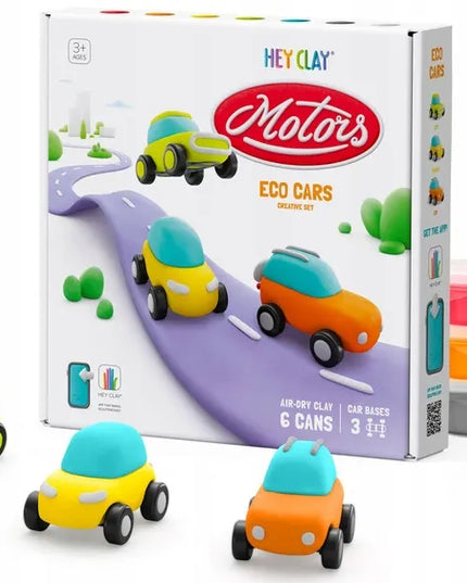 „Hey Clay“ modeliavimo masės rinkinys „Eco Cars“