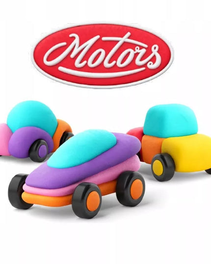 „Hey Clay“ modelino rinkinys „Linksmieji automobiliai“