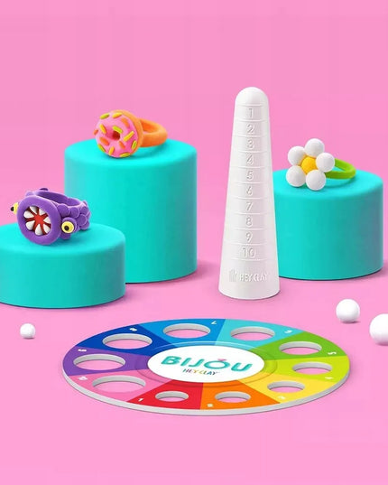 Hey Clay Bijou kūrybinis modelinimo masės rinkinys – gėlių žiedai