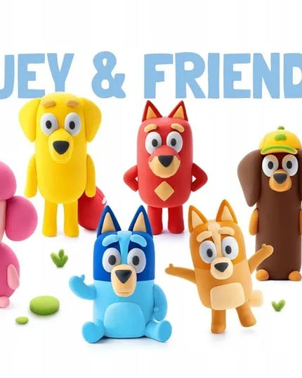 Hey Clay „Bluey ir draugai“ modelino rinkinys, HCL15031