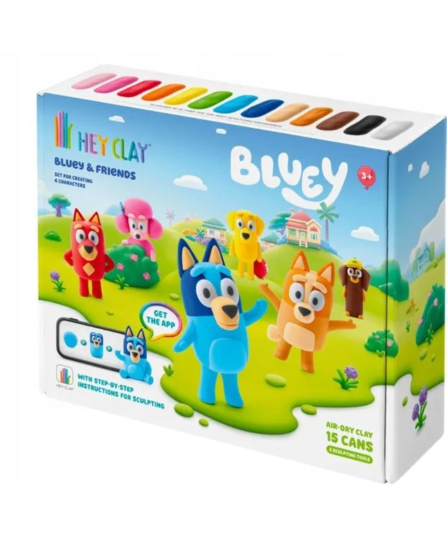Hey Clay „Bluey ir draugai“ modelino rinkinys, HCL15031