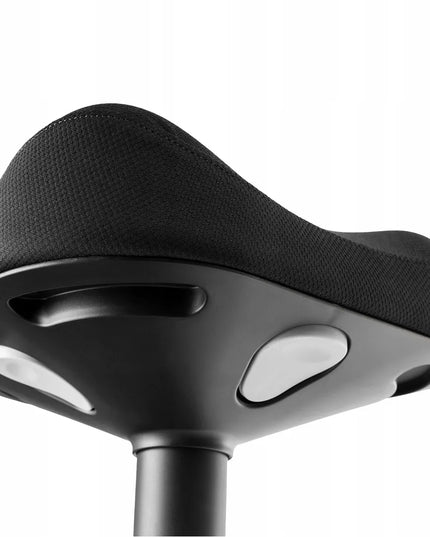Ergonomiškas balansuojantis sukamasis kėdės tipo taburetė Spacetronik 136 kg, juoda