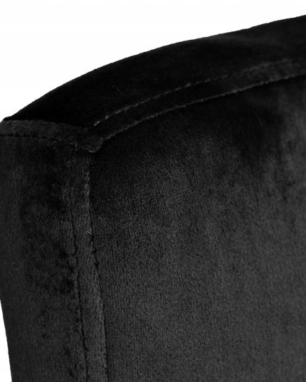 Baro kėdė Arako chromuota juoda Velvet