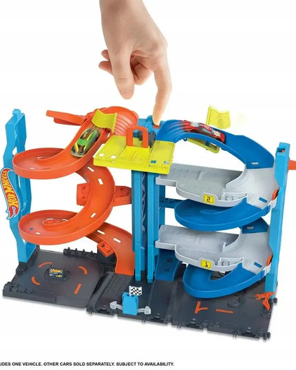 „Hot Wheels City“ lenktynių bokštas 2 viename su automobiliuku, HKX43
