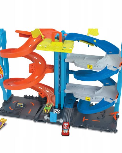 „Hot Wheels City“ lenktynių bokštas 2 viename su automobiliuku, HKX43