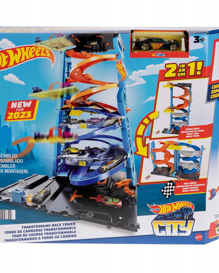 „Hot Wheels City“ lenktynių bokštas 2 viename su automobiliuku, HKX43