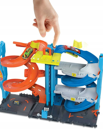 „Hot Wheels City“ lenktynių bokštas 2 viename su automobiliuku, HKX43