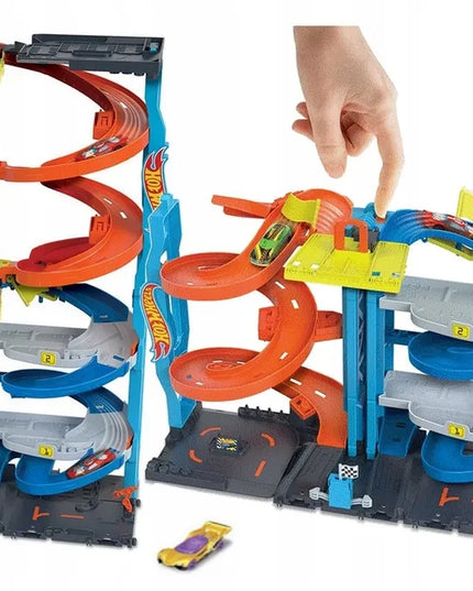 „Hot Wheels City“ lenktynių bokštas 2 viename su automobiliuku, HKX43