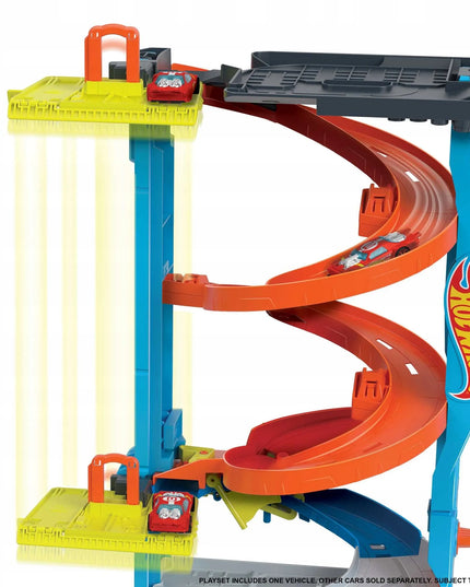 „Hot Wheels City“ lenktynių bokštas 2 viename su automobiliuku, HKX43