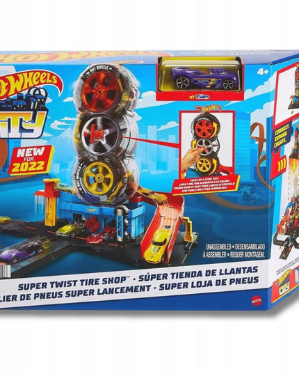„Hot Wheels City“ lenktyninis padangų dirbtuvių rinkinys