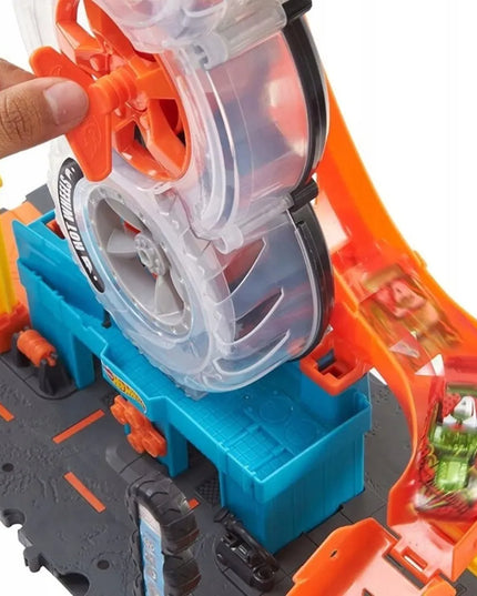 „Hot Wheels City“ lenktyninis padangų dirbtuvių rinkinys