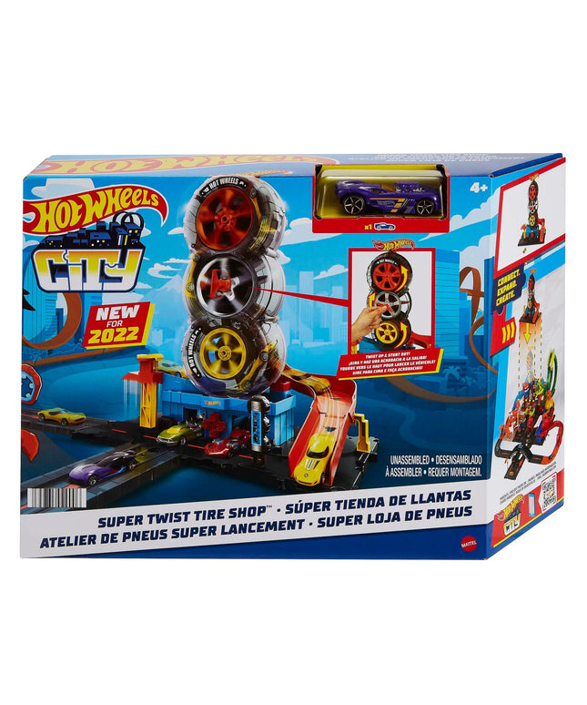 „Hot Wheels City“ lenktyninis padangų dirbtuvių rinkinys