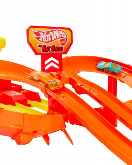 „Hot Wheels“ lenktynių trasa „Rajdowa kraksa“, žaislų rinkinys, 3+, JFD11
