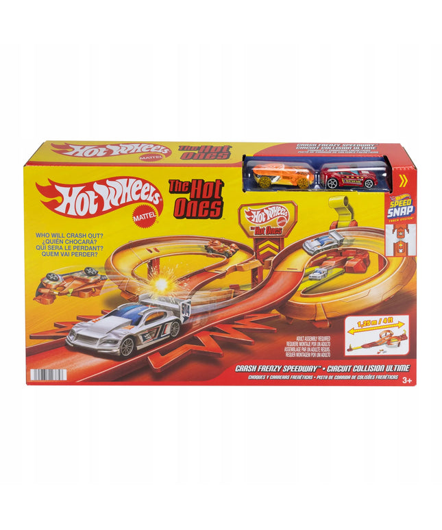 „Hot Wheels“ lenktynių trasa „Rajdowa kraksa“, žaislų rinkinys, 3+, JFD11