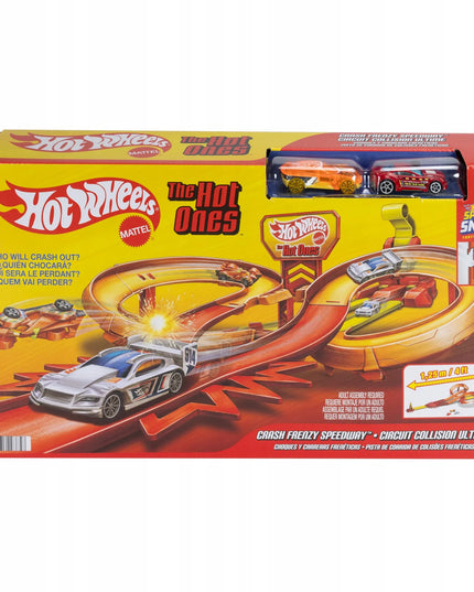 „Hot Wheels“ lenktynių trasa „Rajdowa kraksa“, žaislų rinkinys, 3+, JFD11